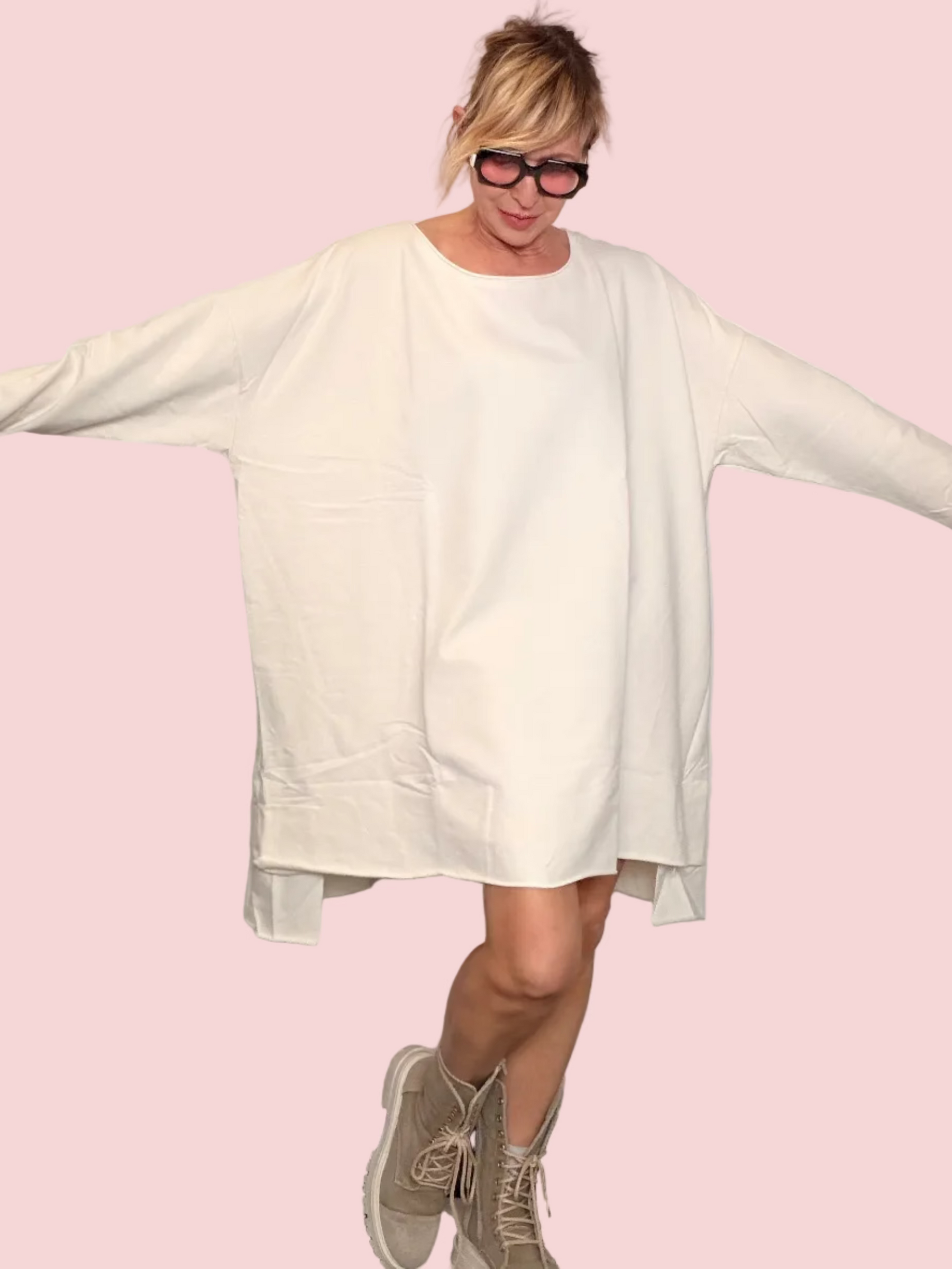 Maxi Felpa Abito Oversize