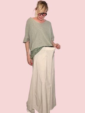 Pantagonna Oversize con Drappeggio