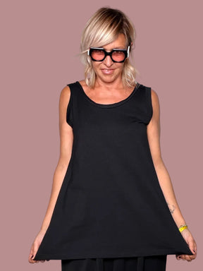 Maglia a Righe Oversize + Canotta Nera Inclusa