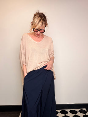 Pantagonna Oversize con Drappeggio