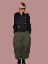 Pantalone Cargo Wide Leg Verde Militare – Tasche Laterali | FEMALE