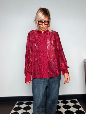 Giacca Camicia Pizzo Chiusura Napoleone Over