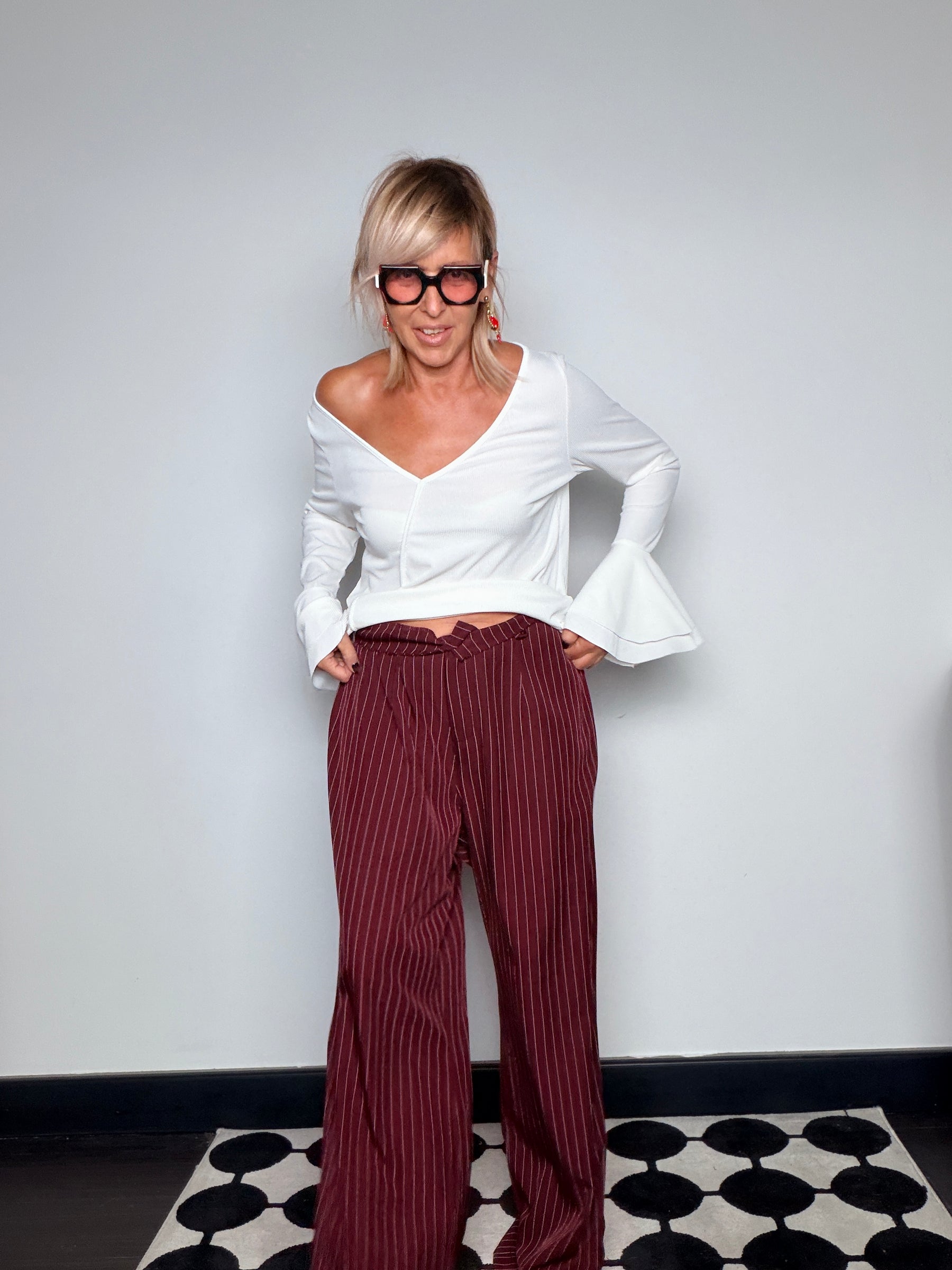 Pantalone Palazzo Gessato
