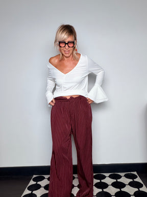 Pantalone Palazzo Gessato