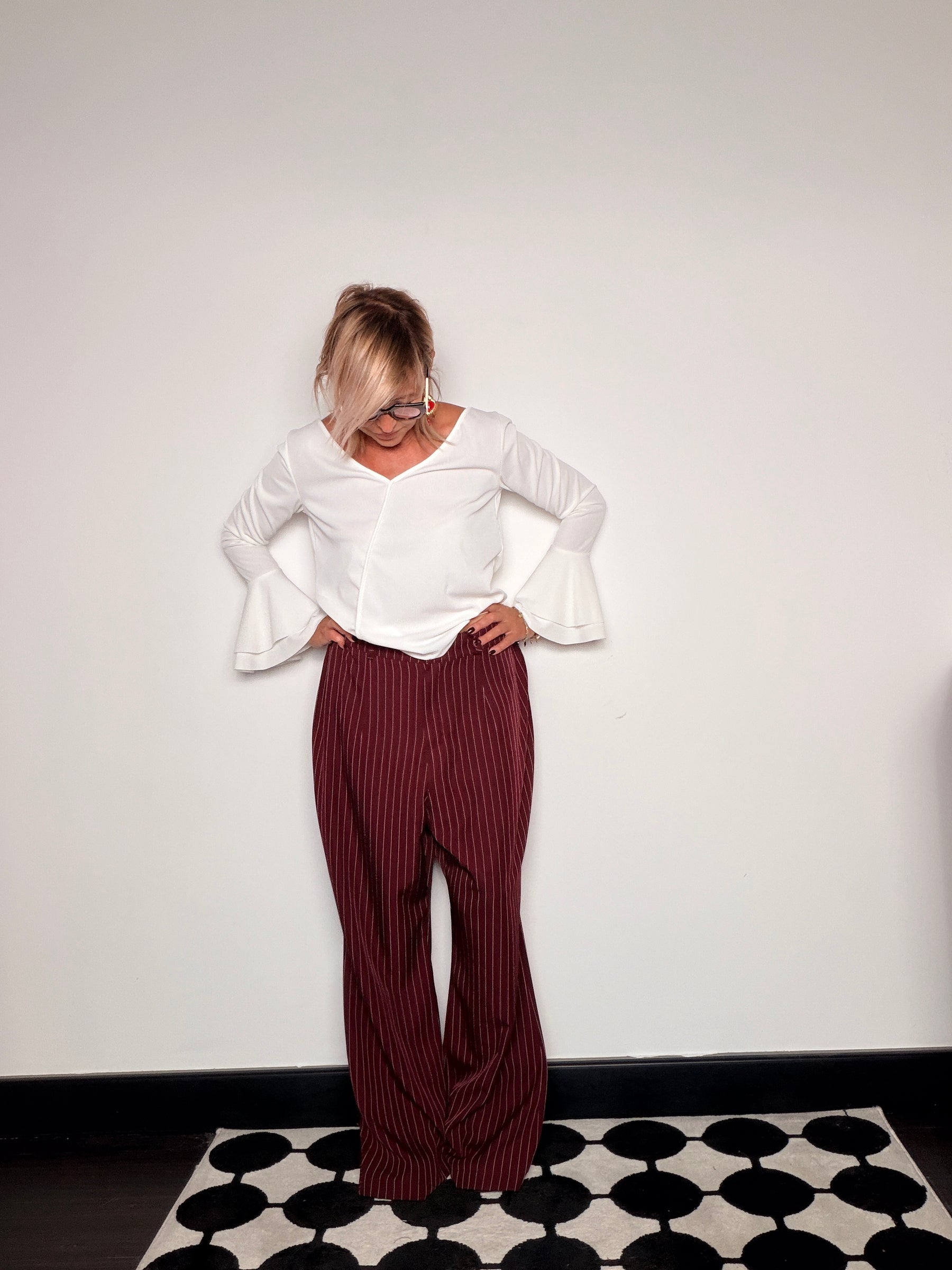Pantalone Palazzo Gessato