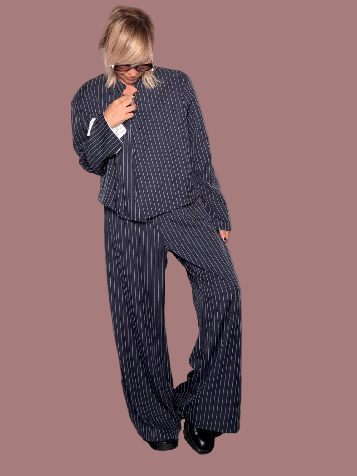 Pantalone Palazzo Gessato