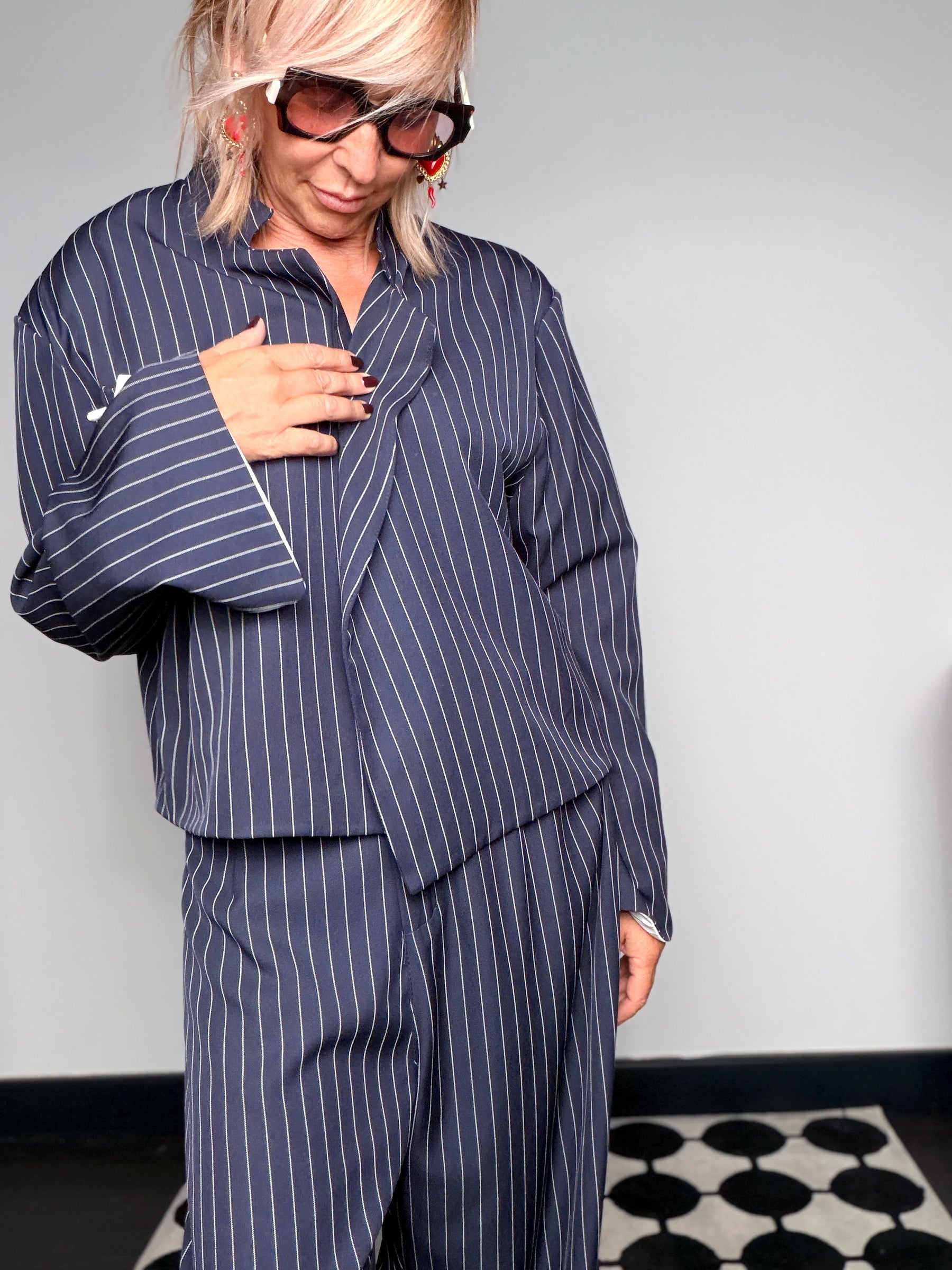 Pantalone Palazzo Gessato