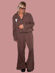 Pantalone Palazzo Gessato