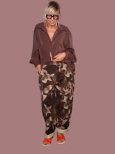Pantalone Palazzo Floreale Tabacco