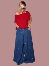 Jeans Farfalla con Zirconi