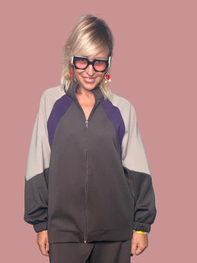 Giubbino Zip Color Block