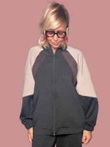 Giubbino Zip Color Block