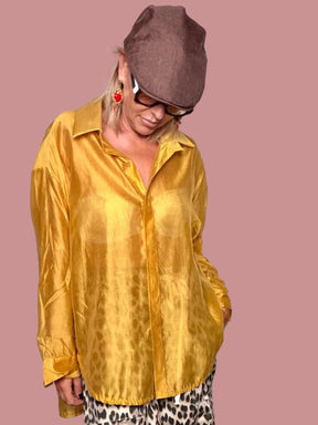Camicia oversize in tencel