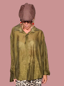 Camicia oversize in tencel