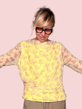 Maglia Tulle Floreale Over
