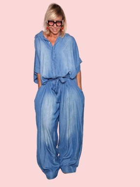 Tuta chambray