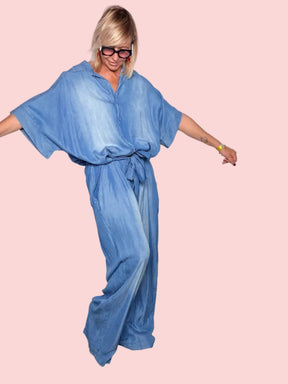 Tuta chambray