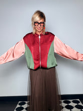 Bomber Colorblock Satin