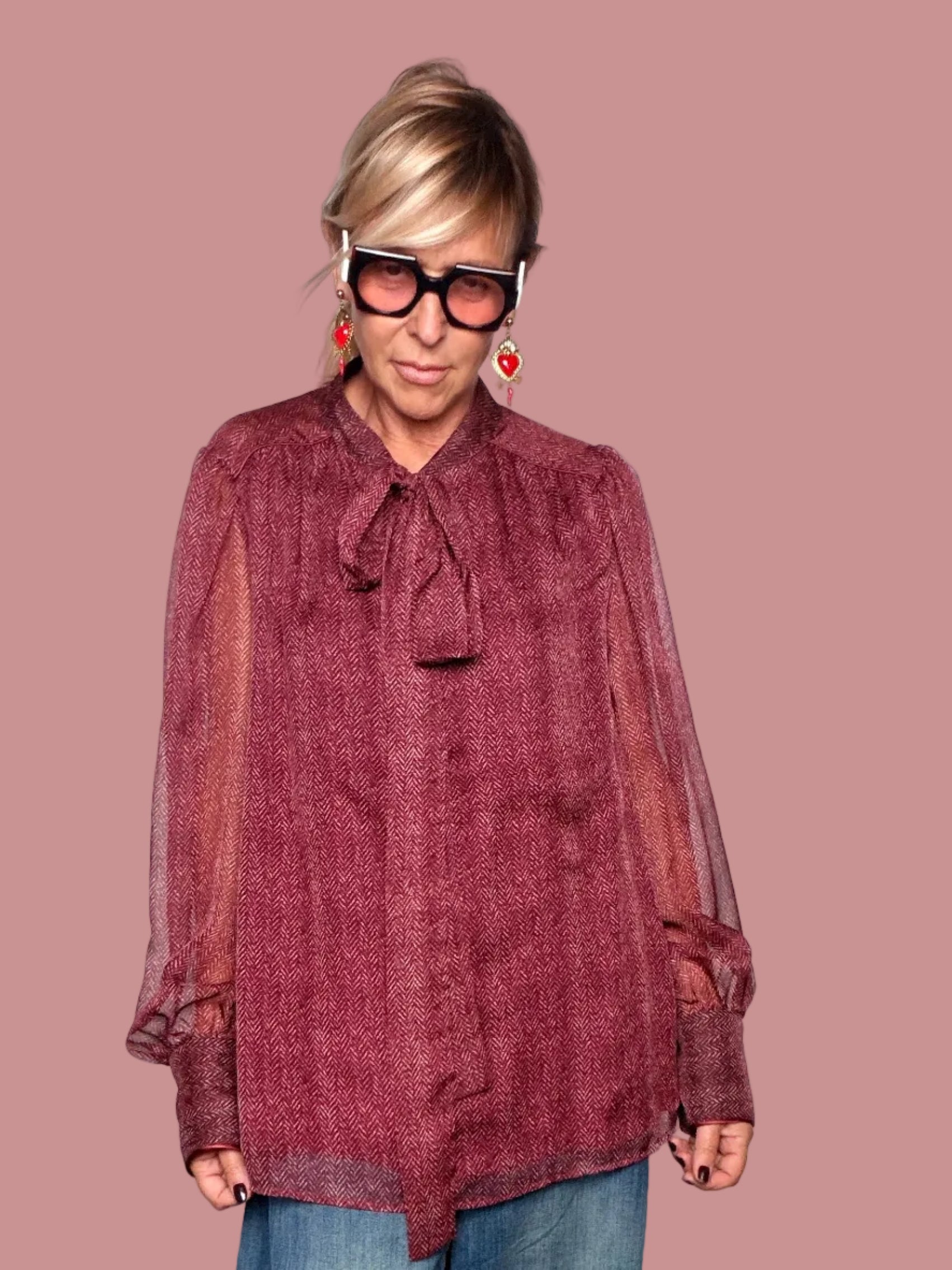 Camicia Oversize Lavallière