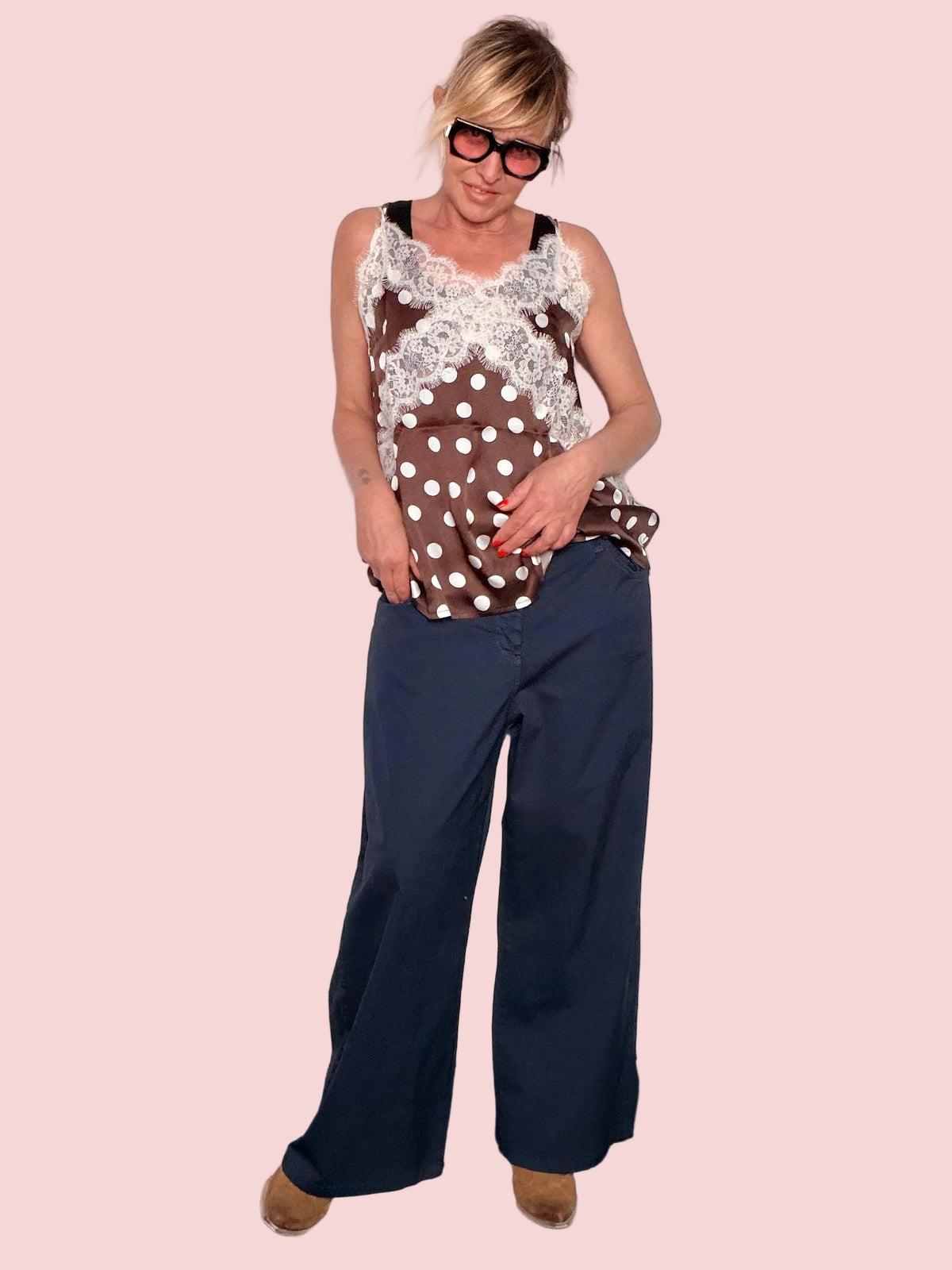 Pantalone cropped tinta capo (Copia)