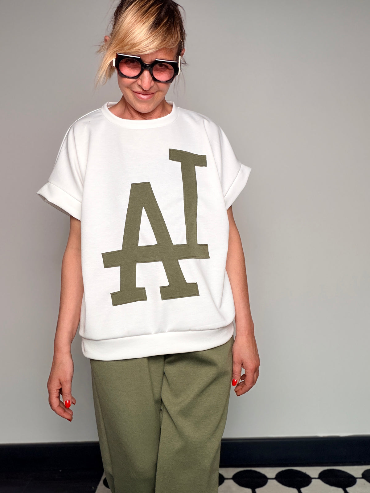 Tuta Coordinata Grafica LA — Top + Pantalone