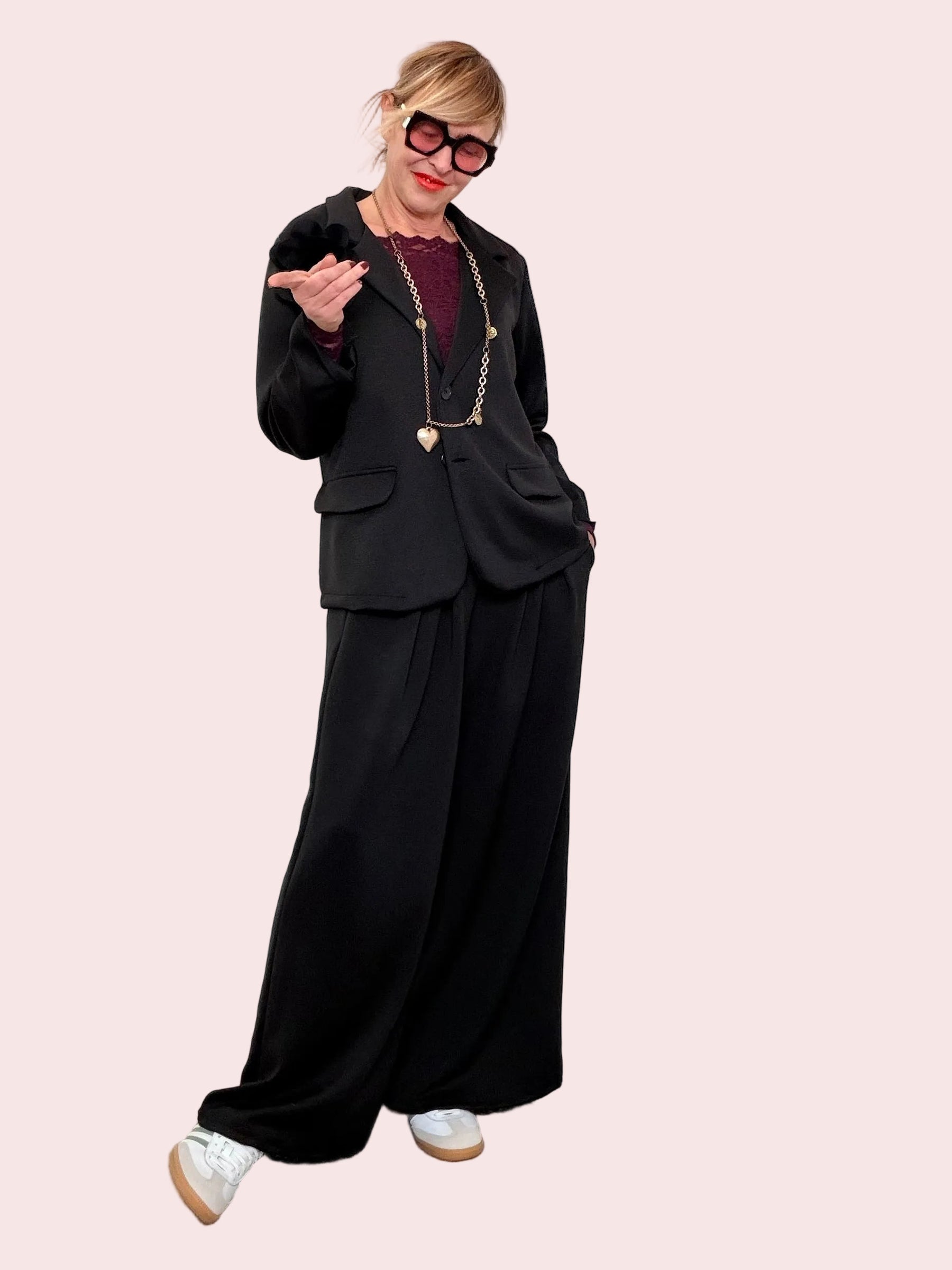 Giacca elegante con dettaglio floreale – stile raffinato e deciso