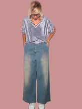 Jeans Wide Leg con Glitter