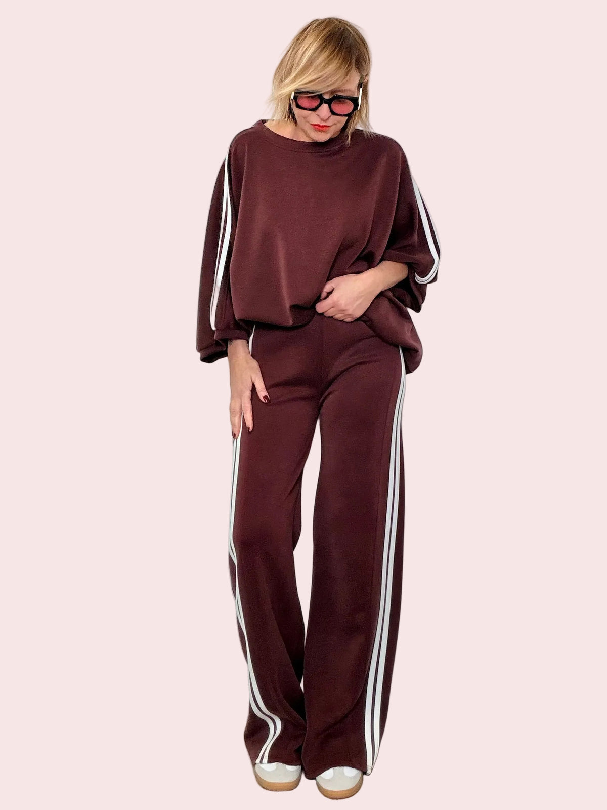 Pantalone sport-chic a gamba larga – comfort che fa stile