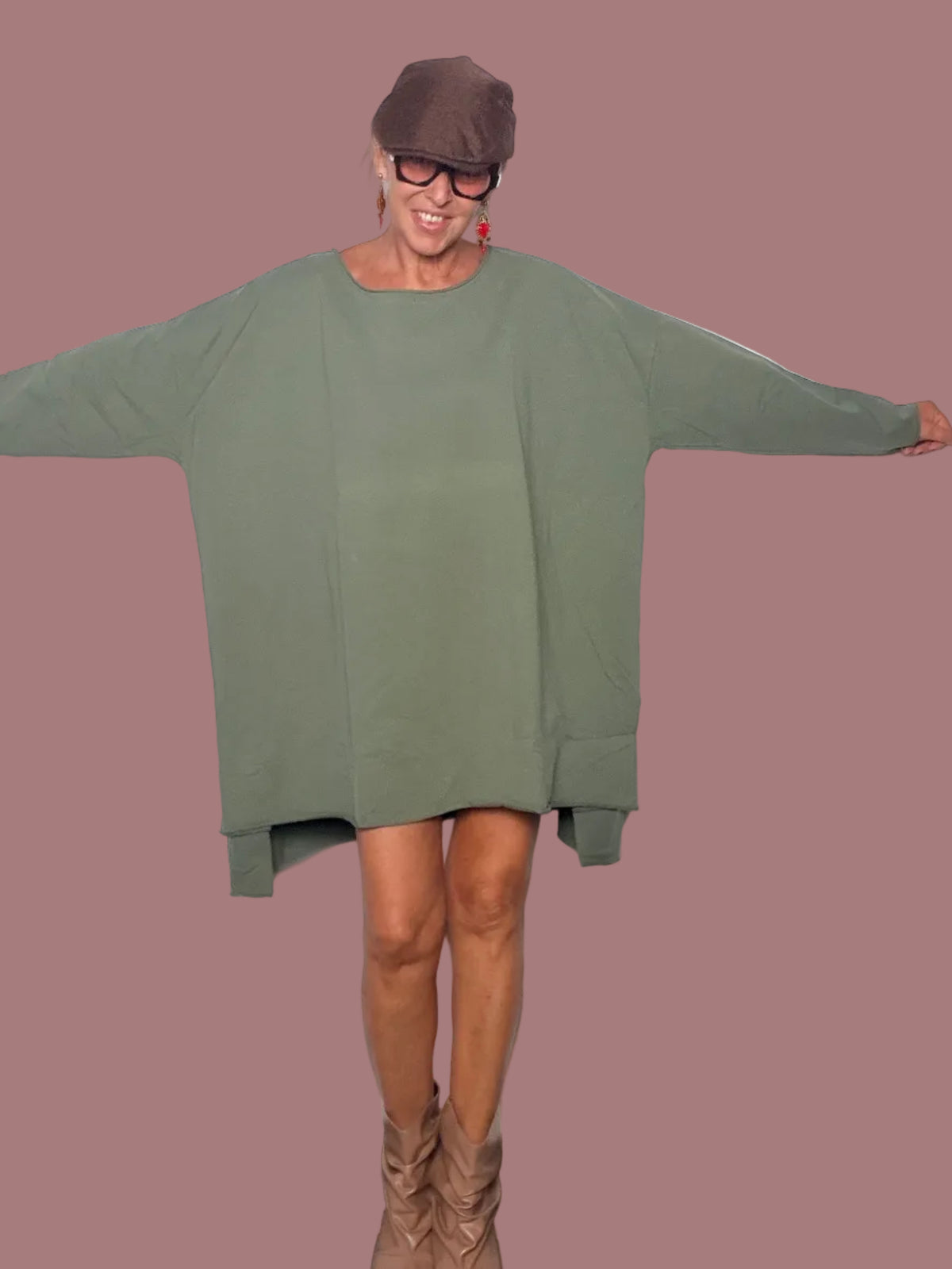 Maxi Felpa Abito Oversize | Taglia Unica