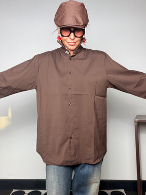 Camicia con Bottone Gioiello