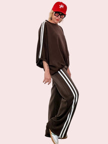 Felpa over con bande laterali – comfort sporty dal carattere deciso