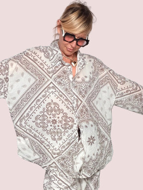 Camicia Bandana Paisley Oversize