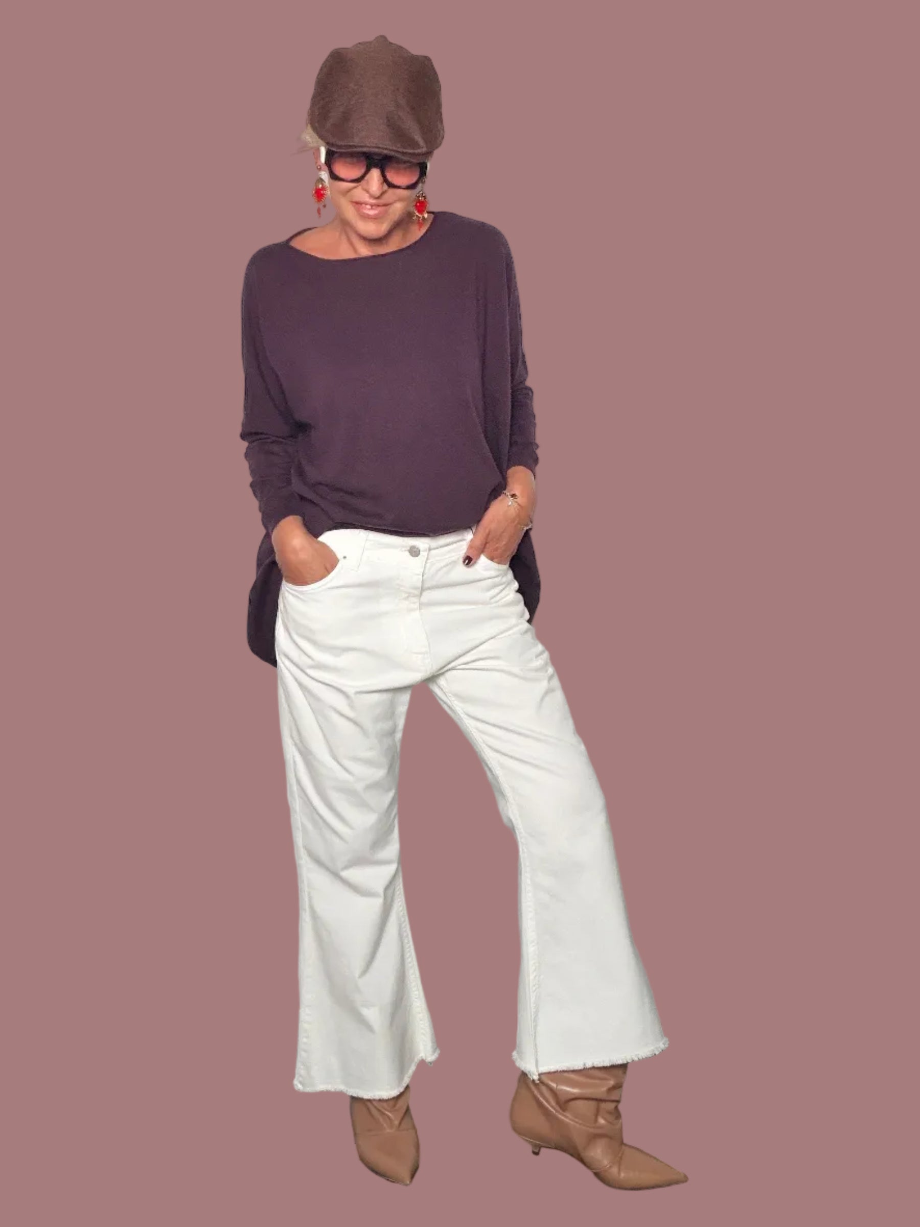 Jeans a Trombetta con Orlo Sfrangiato