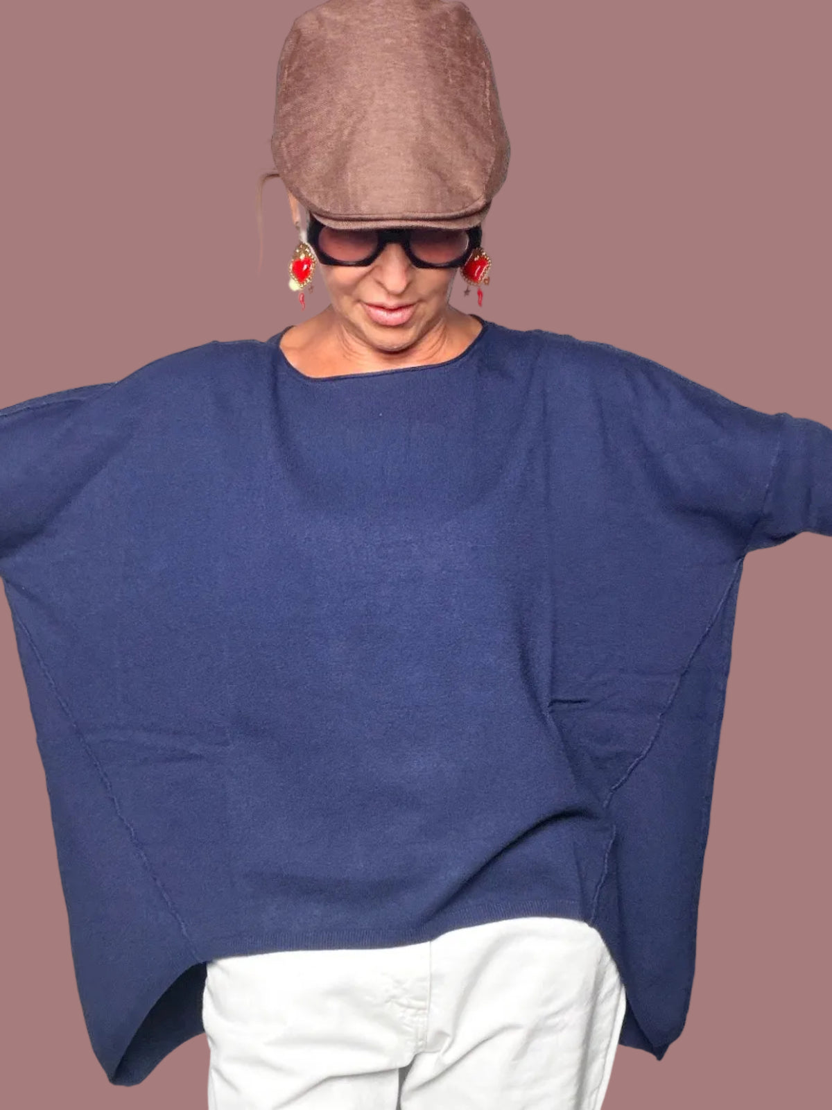 Maglia Scollo Barca Oversize | Taglia Unica