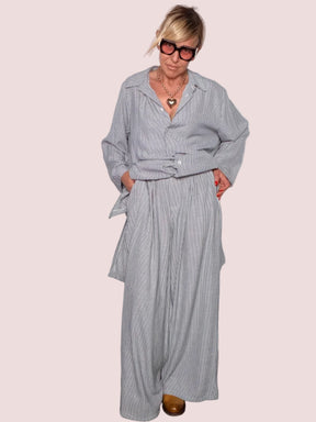 Pantalone Righe Farfalla