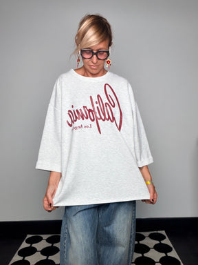 Felpa California Los Angeles Oversize | Maniche 3/4