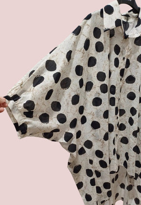 Camicia Mussola di Cotone a Pois