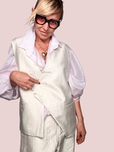 Gilet Sartoriale in Jacquard Avorio
