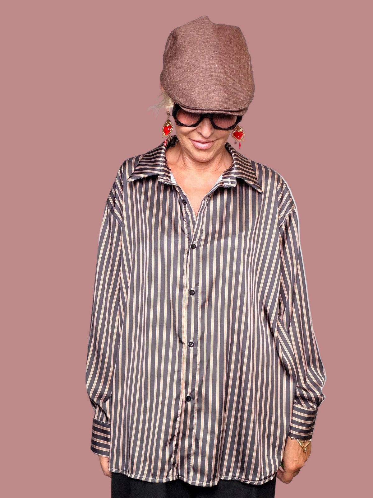 Camicia  Righe Oversize (Copia)