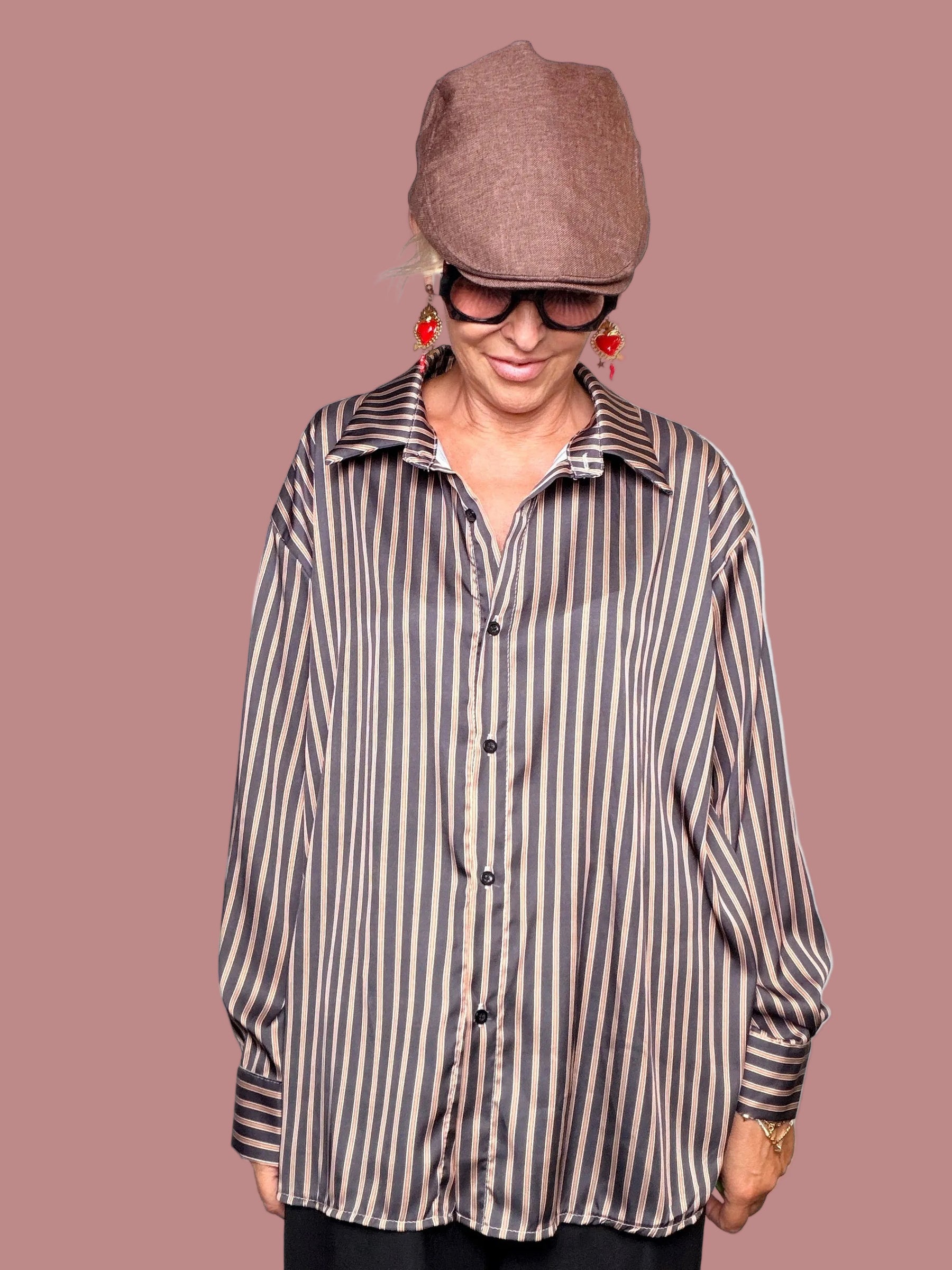 Camicia  Righe Oversize (Copia)