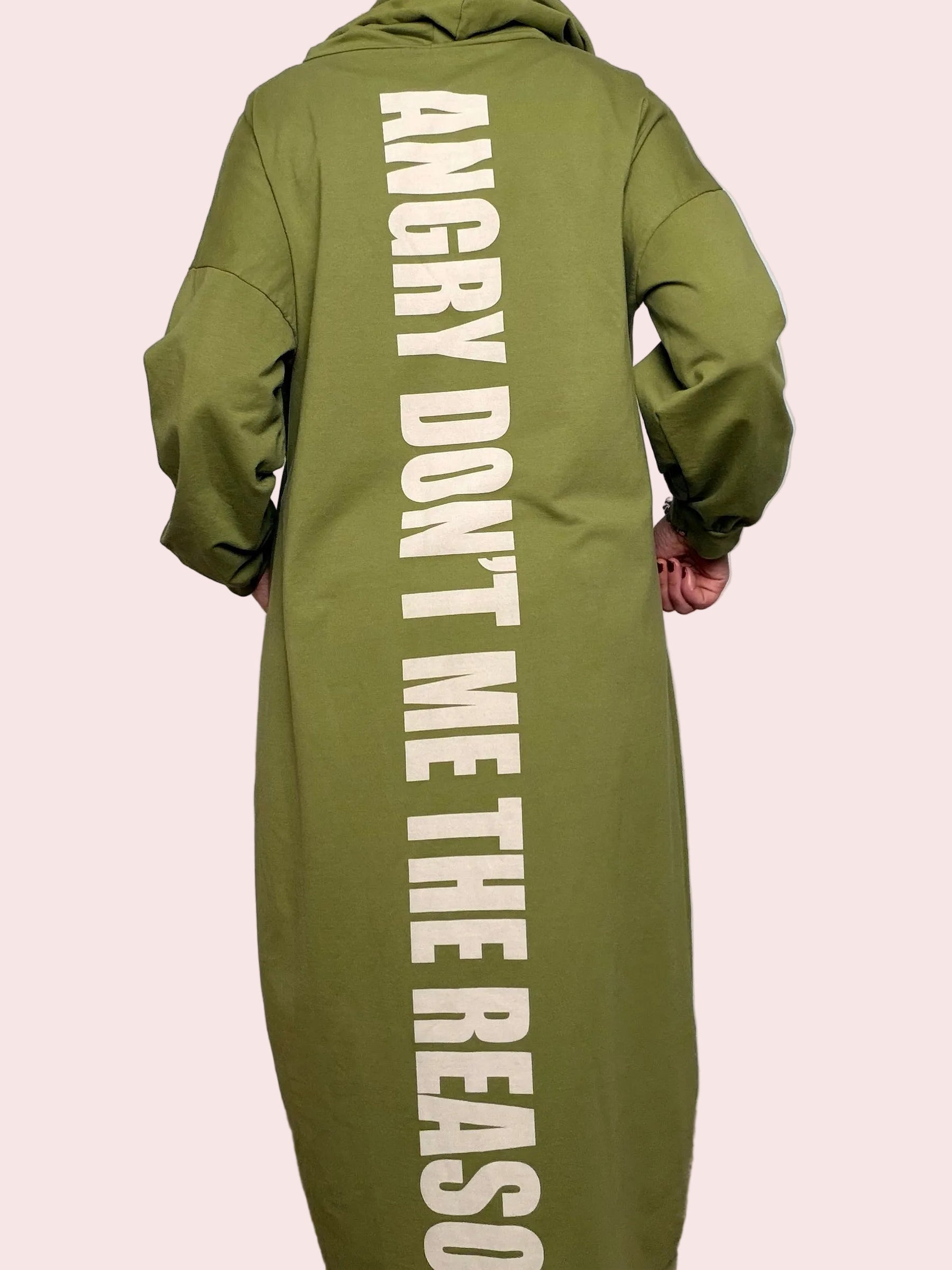 Abito felpa “ANGRY DON’T ME THE REASON”