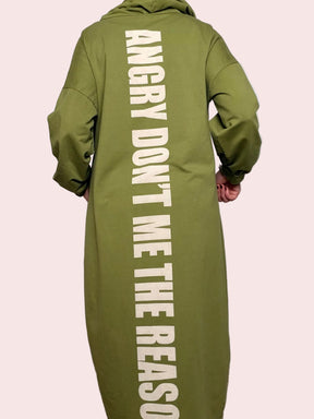 Abito felpa “ANGRY DON’T ME THE REASON”