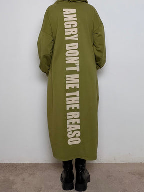 Abito felpa “ANGRY DON’T ME THE REASON”