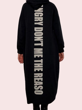 Abito felpa “ANGRY DON’T ME THE REASON”