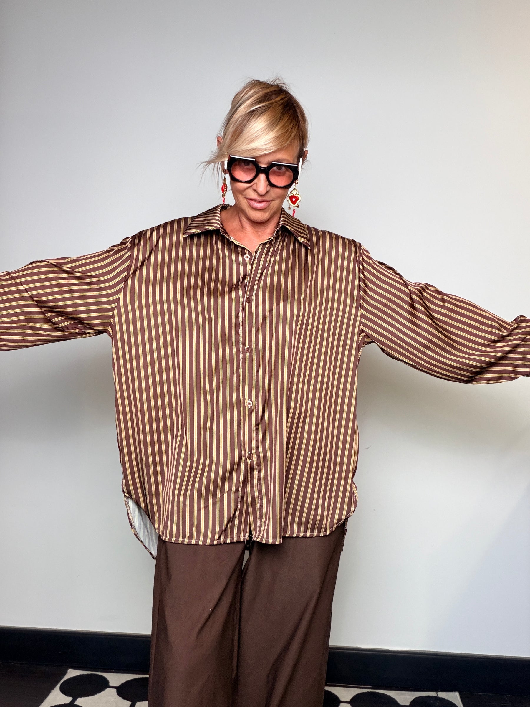 Camicia  Righe Oversize (Copia)
