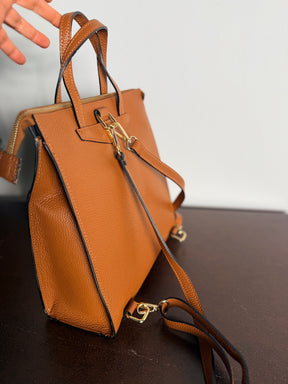 Borsa Zaino in Pelle – Cognac