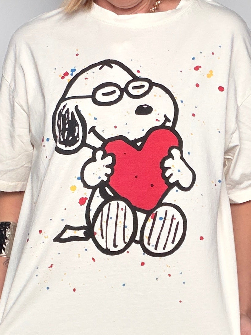 T-Shirt Snoopy Heart – Oversize