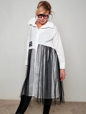 Abito Camicia con Tulle – Romantico, Grintoso, Unico