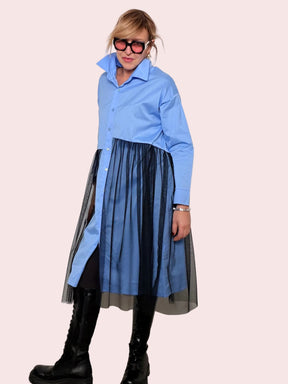 Abito Camicia con Tulle – Romantico, Grintoso, Unico