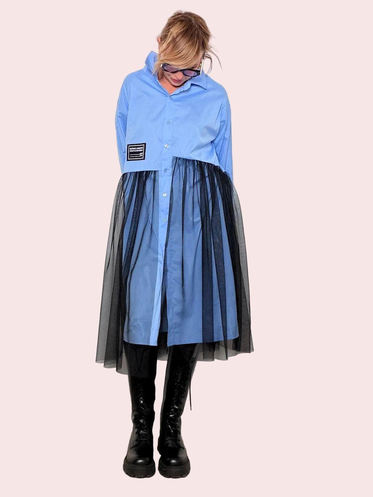 Abito Camicia con Tulle – Romantico, Grintoso, Unico